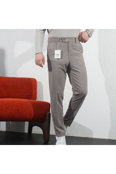 hello7 Men's Premium Quality Regular Lycra Stylish and Comfortable Short-Tongue Fabric Trousers Suitable for Any Environment