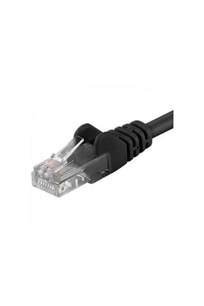 PremiumCord Cablu de conectare UTP RJ45-RJ45 Cat.5e 10m, Negru