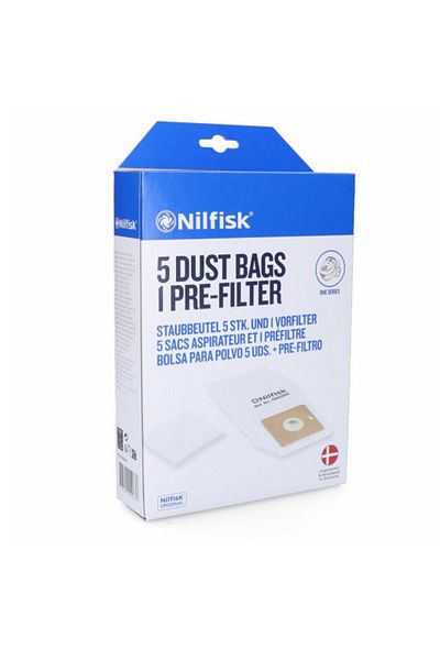 Nilfisk Set 5 saci aspirator + prefiltru Nilfisk, Seria ONE, 78602600
