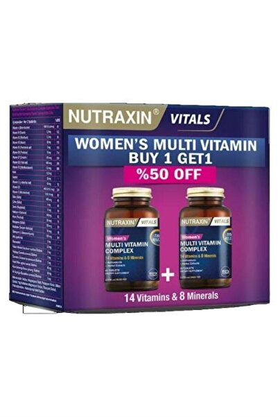 Nutraxin مكمل غذائي متعدد الفيتامينات والمعادن للنساء 60 قرص 2 قطعة