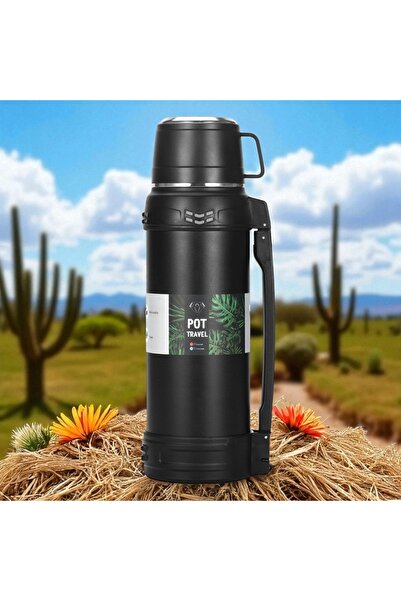 Kuzey Tacı Stainless Steel Double Layer Thermos 1.2 Lt