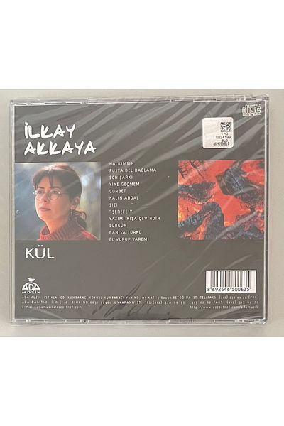 Ada Müzik İlkay Akkaya Kül Cd (Zero Period Printing Cd in Gelatin)