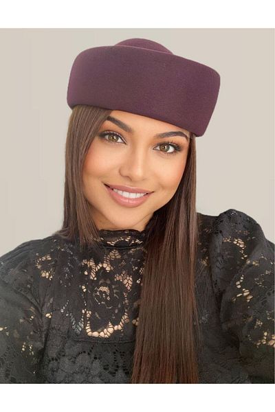 Confortino Luxury women's felt toca hat - ONE size, ADJUSTABLE