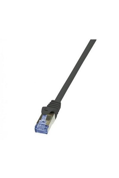 LogiLink Cablu patchcord Cat.6A, din Cat.7, 600 MHz, S/FTP PIMF raw, 1.5m, negru