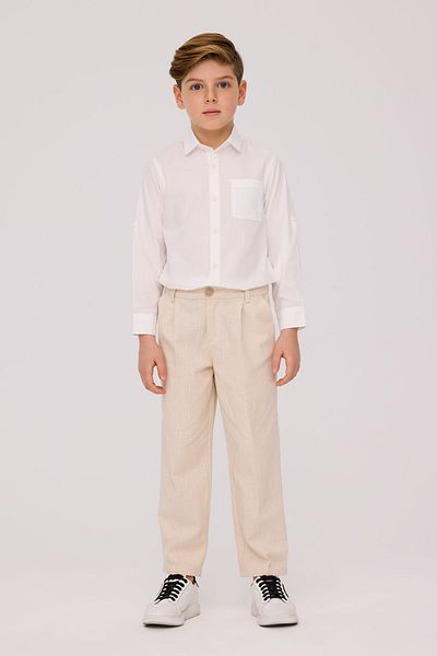 Nebbati Boy Ecru Trousers
