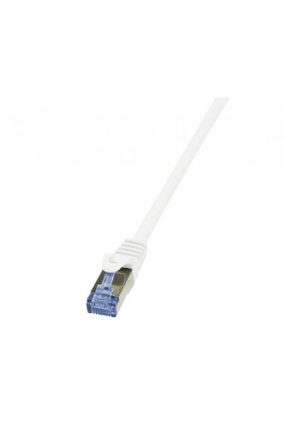 LogiLink Cablu Patchcord CQ4022S, S/FTP, Cat6a, 0.5m, alb