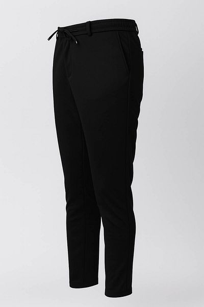 trender Pantaloni negri de pânză pentru bărbați 70046