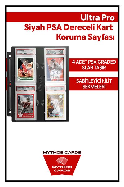 Mythos Cards Ultra Pro - Black Psa Graded Card Protection Sheet