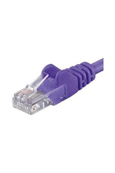 PremiumCord Cablu de conectare UTP RJ45-RJ45 Cat.5e 1m, Violet