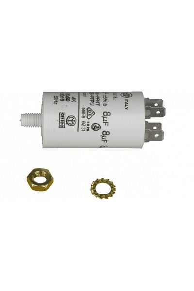 Universal Condensator pornire motor pentru masina de spalat, universal, 450 V, 8 µF