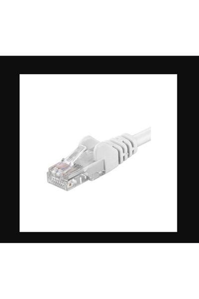 PremiumCord Cablu de conectare UTP RJ45-RJ45, Categoria 6, 7m, Alb, Complet din cupru, 26AWG