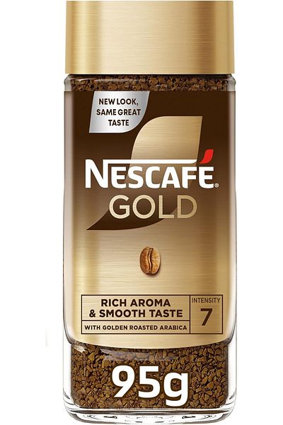 Nescafe Nescafe Gold Instant Coffee, 95g, Black, Granule, Pot