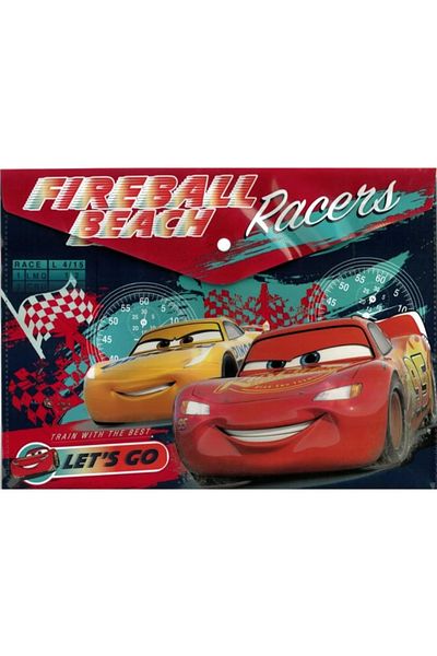 ATABY Licensed Cars Cars Lightning A4 Snap File Fireball Beach Racers