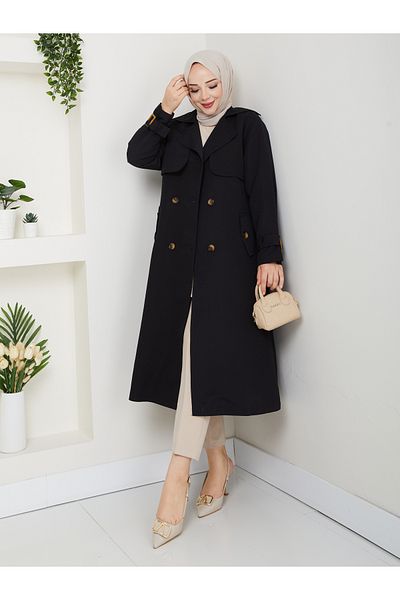 RACE FASHİON Lined Linen Trench Coat Rc3089120