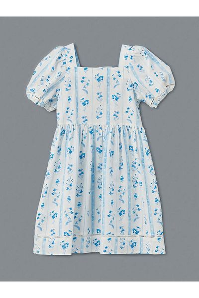 LC Waikiki Ecru Floral Lace Girl's Dress