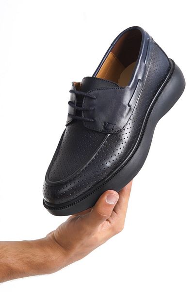 maximoda Genuine Leather, Breathable, Perforated, Summer, Inner Outer Leather Men's Sneaker Shoes