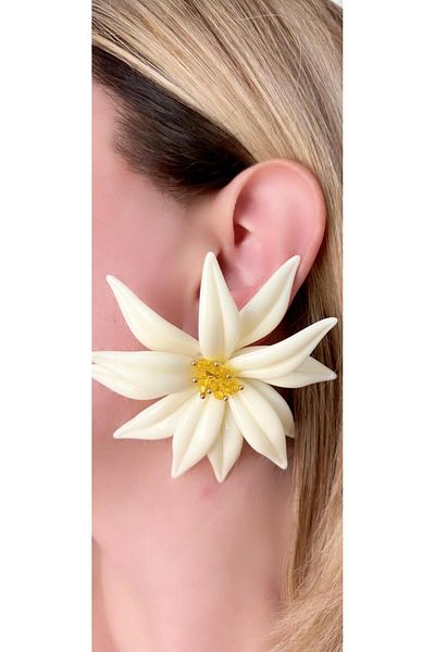 Store أقراط ديفا تشارم لوتس