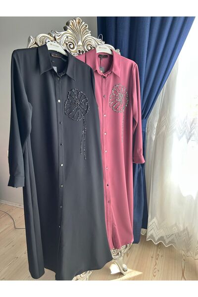 Butik PUL İŞLEMELİ TESETTÜR GÖMLEK