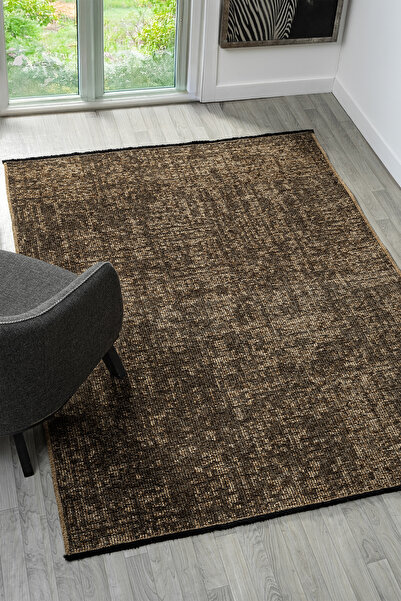 Antique Beige Carpet Washable Non-Slip Base Chenille Rug Woven Cotton Base Rug 10102A