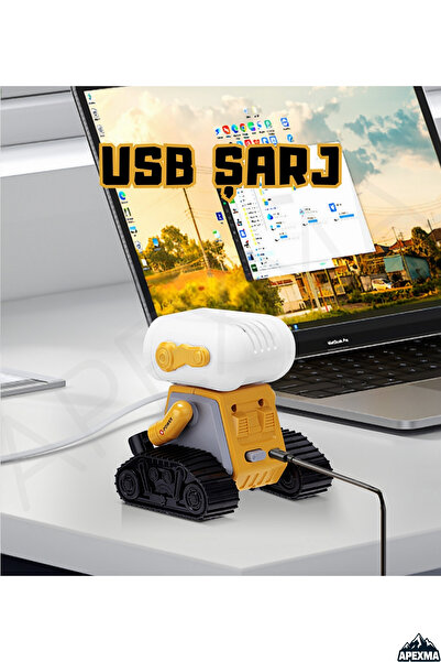 Apexma Oyuncak Uzaktan Kumandalı El Sensörlü Dahili Şarjlı Işıklı Sesli İnteraktif Akıllı Robot