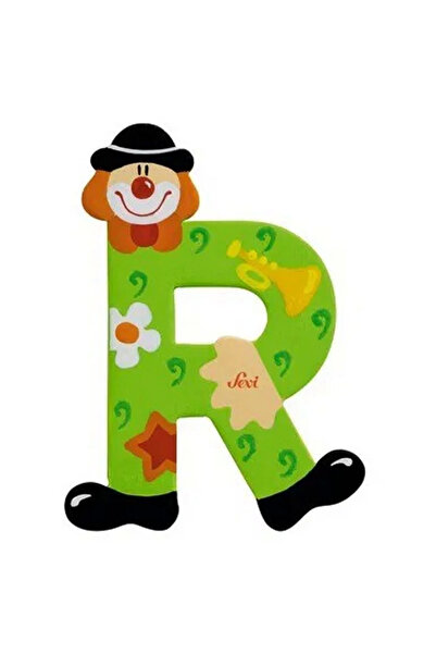 NW NessiWorld نيسي وورلد المهرج الخشبي الحرف R