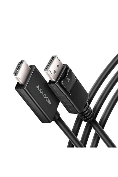 Axagon Cablu RVD-HI20C2 DisplayPort la HDMI 2.0, 1,8 m, 4K/60Hz, negru