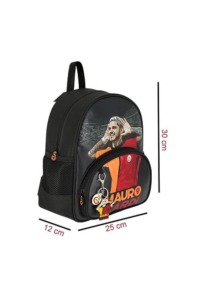 Galatasaray 2 Compartment Licensed Mauro Icardi Faux Leather Kindergarten Bag + Lunch Box + Pen Holder