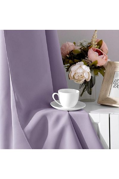 Metropolitan Concept Set of 2 blackout curtains, worked on staple rings
