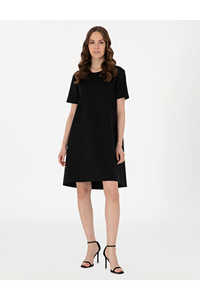 Pierre Cardin Μαύρο Πλεκτό Φόρεμα Κανονικής Εφαρμογής 50308246-VR046