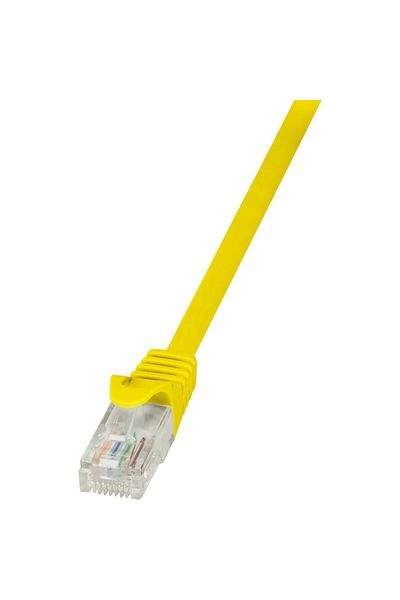LogiLink Cablu UTP Cat5e, cupru-aluminiu, 0.25 m, galben, AWG26