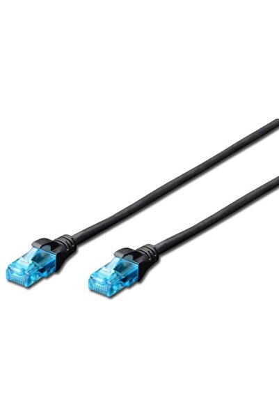 Digitus Patchcord Cable 0.25m, RJ-45, U/UTP, Black