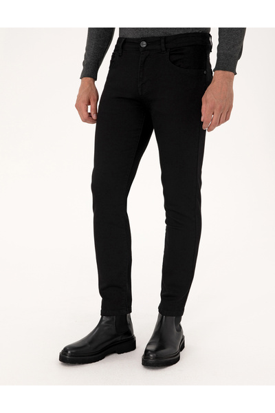 Pierre Cardin Siyah Slim Fit Jean Pantolon 50315271-VR046