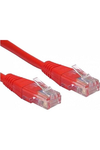Spacer Cablu UTP Cat5e, Cupru-Aluminiu, 1 m, Roșu, AWG26
