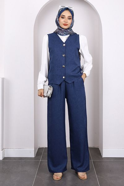 İmajButik Σετ παντελόνι Indigo Vest