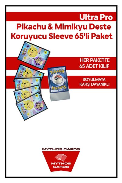 Mythos Cards Ultra Pro - Pikachu & Mimikyū Deck Protective Sleeve 65 Pack