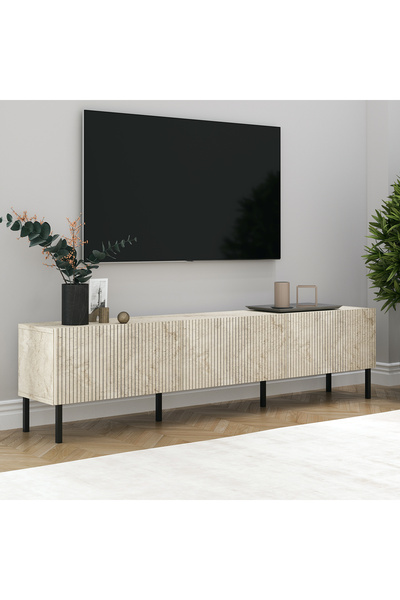 MERT SERT MOBİLYA Cosara 180cm Tv Sehpası, Tv Ünitesi, Metal Ayak