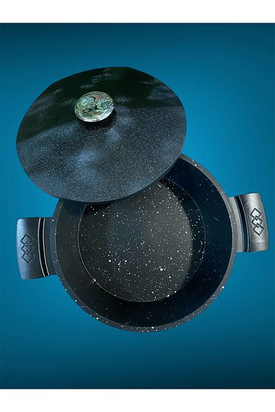 COCİNERO 3119 Casting 26 cm Flattened Pot Quartz Black