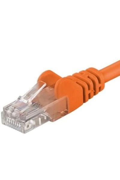 PremiumCord Cablu de conectare UTP RJ45-RJ45 Categoria 6, 5m, Portocaliu, Complet din cupru 26AWG