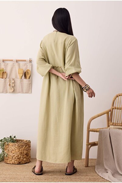 HEQA Müslin Elbise Açık Adaçayı
