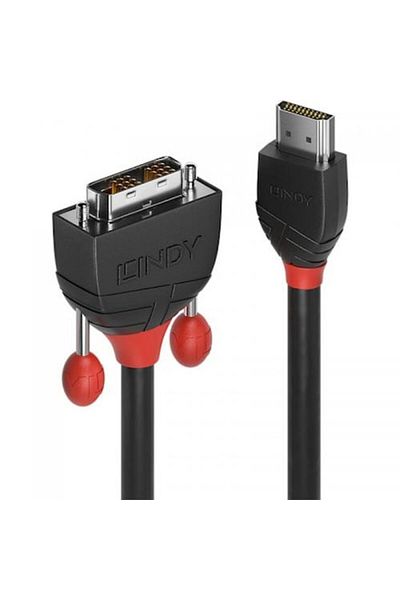 LİNDY Cablu HDMI la DVI-D LY-36273, 3 m, linie neagră