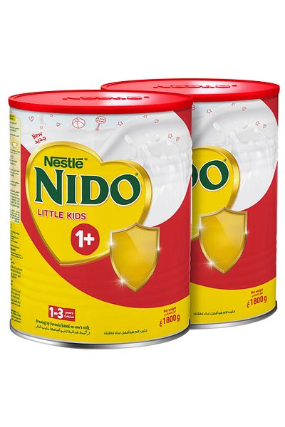 nido Nido Baby Milk (1) Plus with Honey 1 to 3 Years 1800g Twin Pack