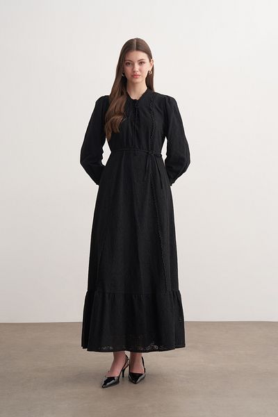 FUSHYA Collar Tie Detailed Dress