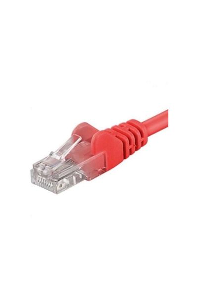 PremiumCord Cablu de conectare UTP RJ45-RJ45 Categoria 6, 5m, Roșu, Cupru solid, 26AWG