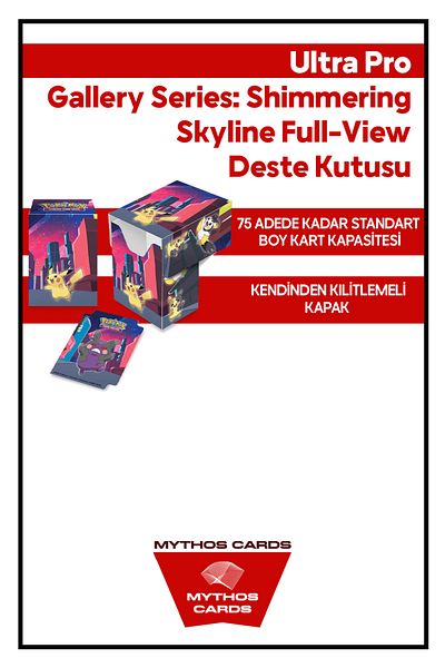 Mythos Cards Ultra Pro -Gallery Series: Shi̇mmering Skyli̇ne Full-Vi̇ew Support Box
