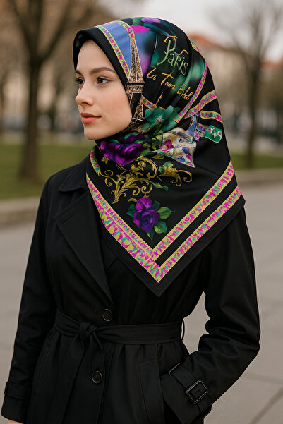 VİZYON %100 İpek Tivil Eşarp