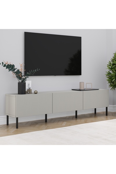 MERT SERT MOBİLYA Cosara 180cm Tv Sehpası, Tv Ünitesi, Metal Ayak