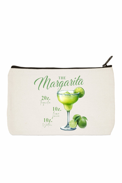 designedfy Чанта за грим с щампа на коктейл Маргарита