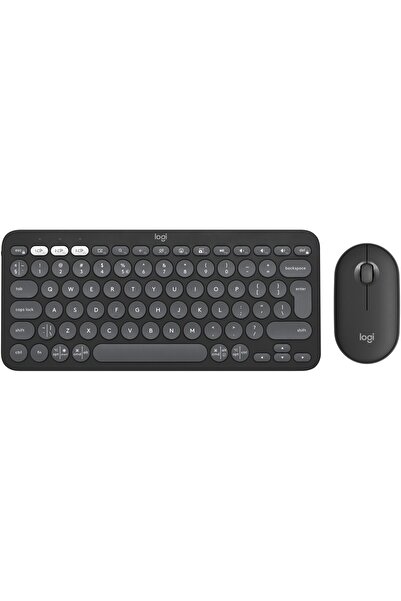 logitech Kit tastatură + mouse Pebble 2 Combo, Graphite tonal