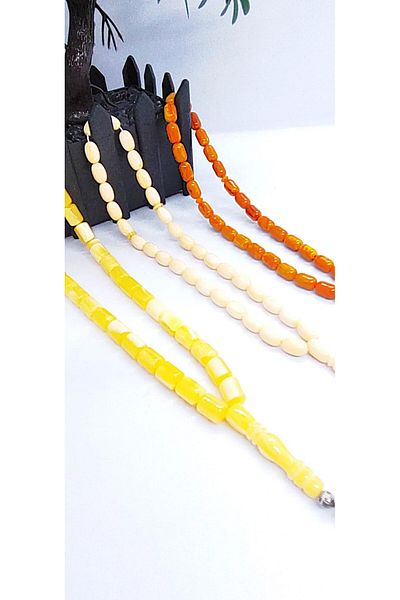 Lio20 2 Beirut Drops and 1 Beirut Powder Amber 3-Piece Prayer Beads Set-Gift Accessory Prayer Beads Set