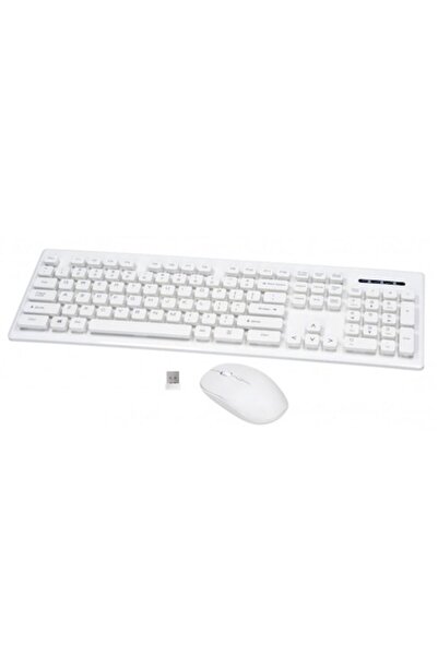Rebeltec Kit tastatura cu mouse RBLKLA00032, wireless, Bluetooth, Alb, EN